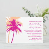 Invitation Mariage Palm Trees (Debout devant)