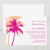 Invitation Mariage Palm Trees (Devant / Derrière)