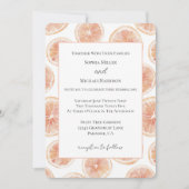 Invitation Mariage Pamplemousse Brise d'Été (Devant)