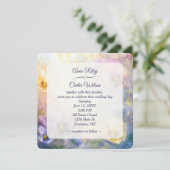 Invitation Mariage Pansy Abstrait Rêveur (Debout devant)