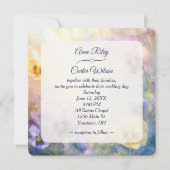 Invitation Mariage Pansy Abstrait Rêveur (Devant)