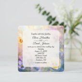 Invitation Mariage Pansy Abstrait Rêveur (Debout devant)