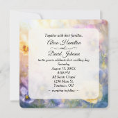 Invitation Mariage Pansy Abstrait Rêveur (Devant)