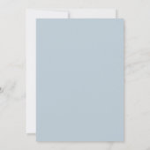 Invitation Mariage Paon Rouge Ardoise (Dos)