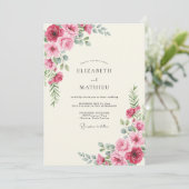 Invitation Mariage Paoné Magenta (Debout devant)