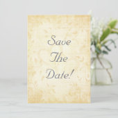 Invitation Mariage Papier Vieilli Vintage (Debout devant)