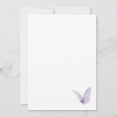 Invitation Mariage papillon de fleurs sauvages (Dos)