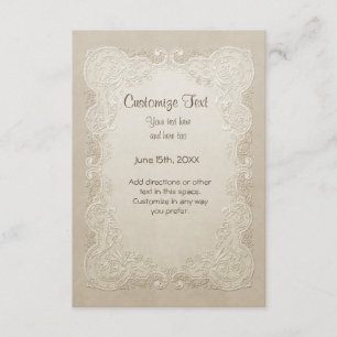Invitation Mariage Papillon Dentelle Florale