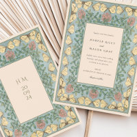 Mariage Papillon et Trèfle Art Nouveau