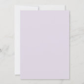 Invitation Mariage papillon floral violet (Dos)
