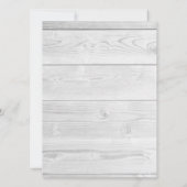 Invitation Mariage Papillon Papillons Dentelle Bois Blanc (Dos)