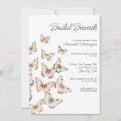 Invitation Mariage papillons en vol (Devant)