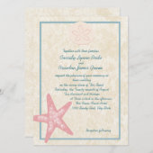 Invitation Mariage Par La Mer (Devant / Derrière)
