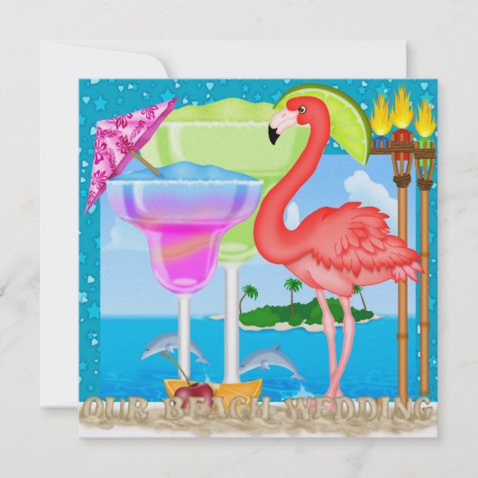 Invitation Mariage Paradisiaque - SRF (Devant)