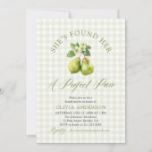 Invitation Mariage Parfait Paire Moderne Vert Gingham (Devant)
