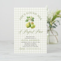 Mariage Parfait Paire Moderne Vert Gingham