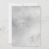 Invitation Mariage PARTIES SCINTILLANT EN MARBRE NOIR EN ARGE (Dos)