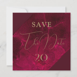 Invitation Mariage Passion Bourgogne Enregistrer La Date