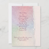 Invitation mariage pastel arc-en-ciel déchiré (Devant)
