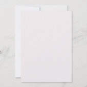 Invitation Mariage Pastel aux Feuilles d'Or (Dos)