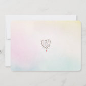 Invitation Mariage Pastel Colors Dreamcatcher (Dos)