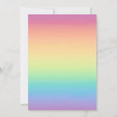Invitation Mariage Pastel Ombre Rainbow Colors (Dos)