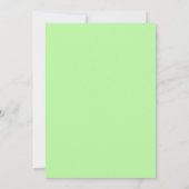 Invitation Mariage pastel pétale Chartreuse (Dos)