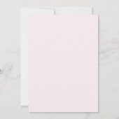 Invitation Mariage Pastel Rose Feuillu (Dos)