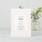 Invitation Mariage Pastel simple (Debout devant)