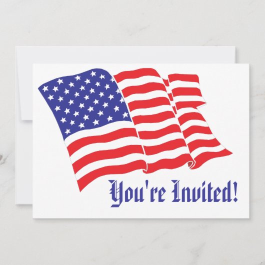 Invitation Mariage patriotique (Devant)