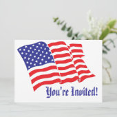 Invitation Mariage patriotique (Debout devant)