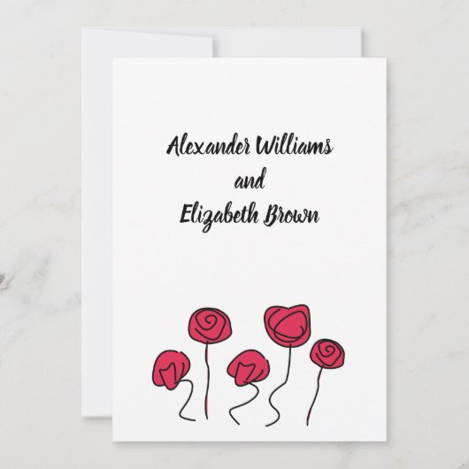 Invitation Mariage Pays Chic Inséparable (Dos)