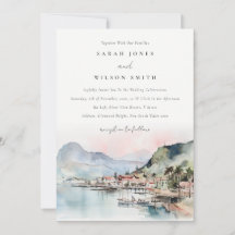Mariage Paysage Aquarelle Kauai Hawaï