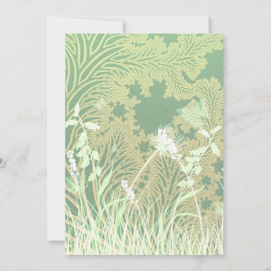 Invitation Mariage Paysage forestier (Dos)