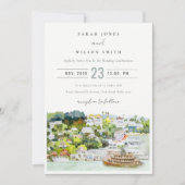 Invitation Mariage paysager Elegant River Cruise Country (Devant)