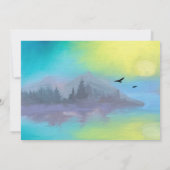 Invitation Mariage paysager pittoresque Mountain Lake (Dos)