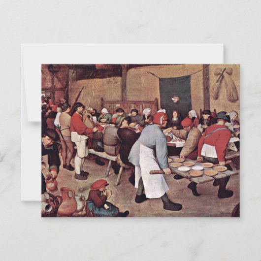 Invitation Mariage Paysan Par Bruegel D. Ä. Pieter (Devant)