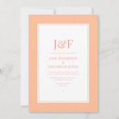 Invitation Mariage Peach Fuzz (Devant)