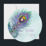 Invitation Mariage Peacock bleu pourpre et Turquoise<br><div class="desc">Belles invitations de mariage lavande violet et bleu paon turquoise. Cet élégant faire-part de mariage de paon bleu turquoise est facilement customisé pour votre événement avec votre choix de style de police, de couleur et de libellé à l'avant et à l'arrière. Il s'agit d'un graphisme imprimé sans vrais bijoux, bijoux,...</div>