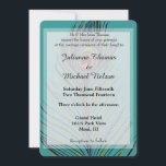 Invitation Mariage Peacock Feather<br><div class="desc">Peacock Feather mariage turquoise invite</div>