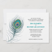 Invitation Mariage Peacock Feather (Devant)