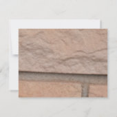 Invitation Mariage Peacock Feathers with Bricks (Dos)