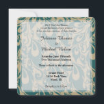Invitation Mariage Peacock turquoise<br><div class="desc">Turquoise Peacock Feathers mariage invite</div>