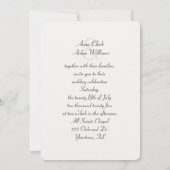 Invitation Mariage Pearl In Seashell (Dos)