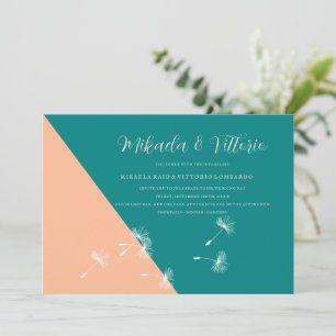 Invitation Mariage pêche et sarcelle