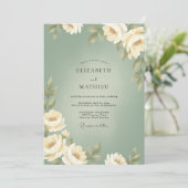Invitation Mariage Peint à la Mousse d'Ivoire (Debout devant)