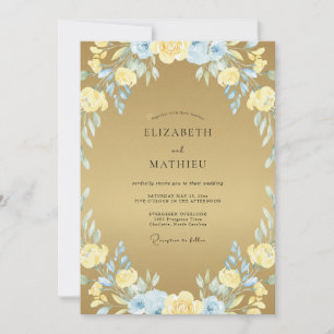 Invitation Mariage peint à l'Ocre Rose