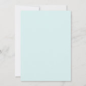 Invitation Mariage peint Aqua Blush (Dos)