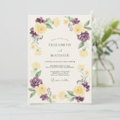 Invitation Mariage peint au maïs violet (Debout devant)
