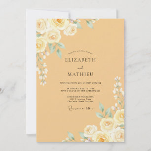 Invitation Mariage peint au miel